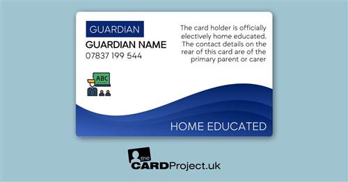 Home Educated ID Card Blue (REAR)